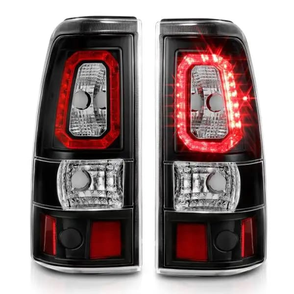 ANZO 2003-2006 Chevy Silverado 1500 LED Taillights Plank Style Black w/Clear Lens thumbnail 8