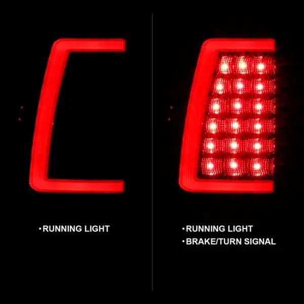 ANZO 1999-2002 Chevy Silverado 1500 LED Taillights Plank Style Black w/Clear Lens thumbnail 10