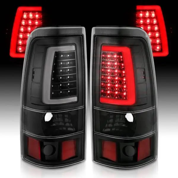 ANZO 1999-2002 Chevy Silverado 1500 LED Taillights Plank Style Black w/Clear Lens thumbnail 15
