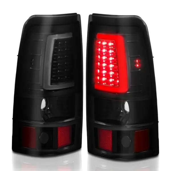 ANZO 1999-2002 Chevy Silverado 1500 LED Taillights Plank Style Black w/Smoke Lens thumbnail 7