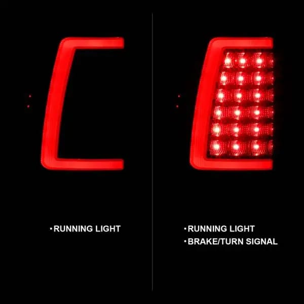 ANZO 1999-2002 Chevy Silverado 1500 LED Taillights Plank Style Black w/Smoke Lens thumbnail 10