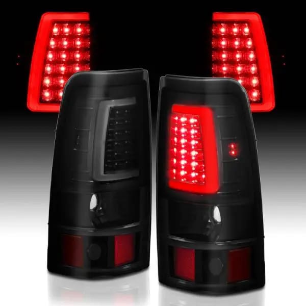 ANZO 1999-2002 Chevy Silverado 1500 LED Taillights Plank Style Black w/Smoke Lens thumbnail 15