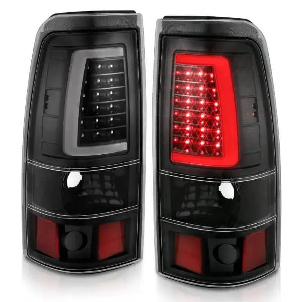 ANZO 2003-2006 Chevy Silverado 1500 LED Taillights Plank Style Black w/Clear Lens thumbnail 7