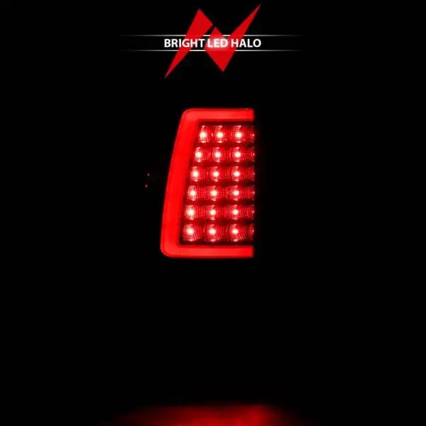 ANZO 2003-2006 Chevy Silverado 1500 LED Taillights Plank Style Black w/Smoke Lens thumbnail 5
