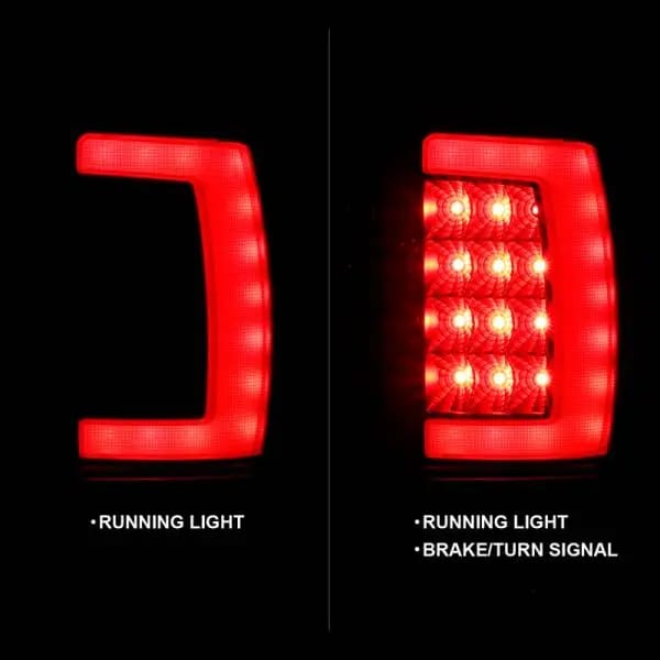 ANZO 1994-2001 Dodge Ram 1500 LED Taillights Plank Style Black w/Smoke Lens thumbnail 10