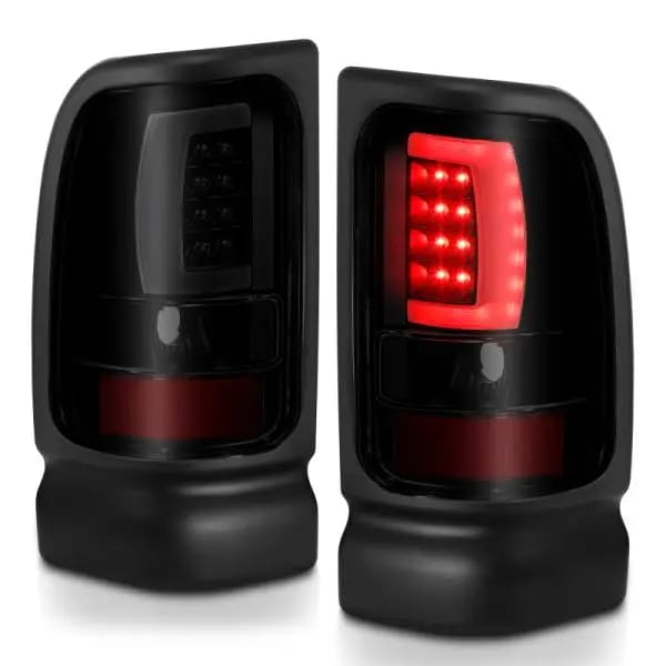 ANZO 1994-2001 Dodge Ram 1500 LED Taillights Plank Style Black w/Smoke Lens thumbnail 16