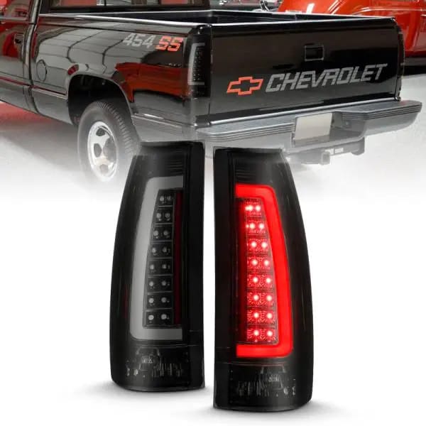 ANZO 1999-2000 Cadillac Escalade LED Taillights Black Housing Smoke Lens Pair thumbnail 2