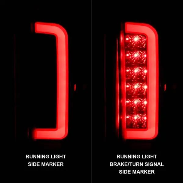 ANZO 1987-1996 Ford F-150 LED Taillights Black Housing Clear Lens (Pair) thumbnail 10