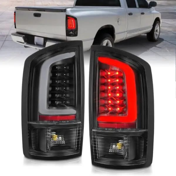 ANZO 2002-2006 Dodge  Ram 1500 LED Tail Lights w/ Light Bar Black Housing Clear Lens thumbnail 2