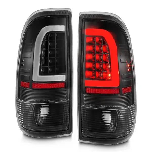 ANZO 1997-2003 Ford F-150 LED Tail Lights w/ Light Bar Black Housing Clear Lens thumbnail 8