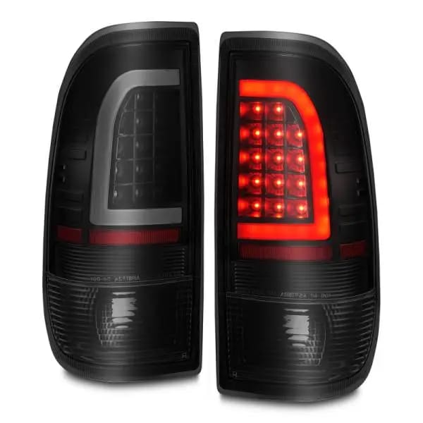 ANZO 1997-2003 Ford F-150 LED Tail Lights w/ Light Bar Black Housing Smoke Lens thumbnail 8