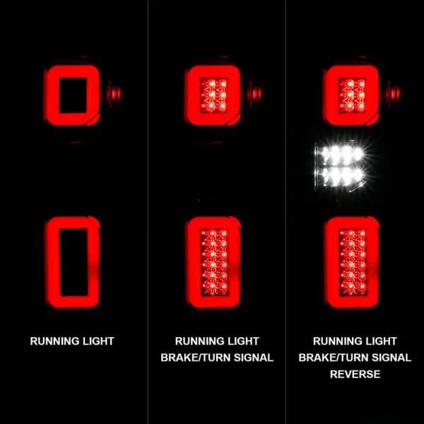 ANZO 19-21 Chevy Silverado Work Truck Full LED Taillights Blk Housing Clear Lens G2 (w/C light Bars) thumbnail 9