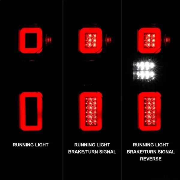 ANZO 19-21 Chevy Silverado Work Truck Full LED Taillights Blk Housing Smoke Lens G2 (w/C light Bars) thumbnail 3