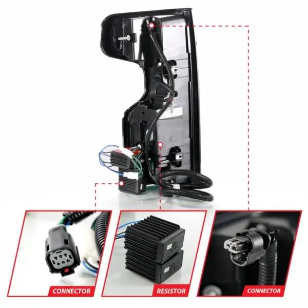 ANZO 19-21 Chevy Silverado Work Truck Full LED Taillights Blk Housing Smoke Lens G2 (w/C light Bars) thumbnail 12