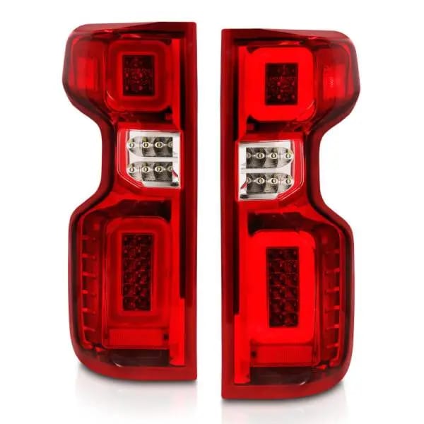 ANZO 19-21 Chevy Silverado Work Truck Full LED Taillights Chrome Housing Red Lens G2(w/C light Bars) thumbnail 14