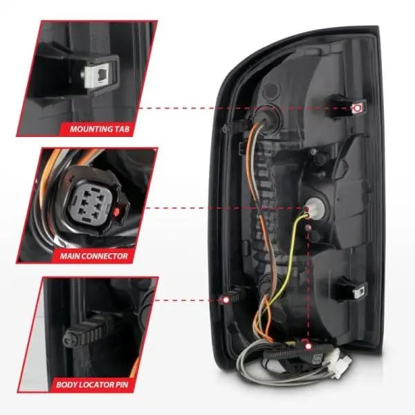ANZO 15-21 Chevrolet Colorado Full LED Tail Lights w/ Red Lightbar Black Housing Smoke Lens thumbnail 8
