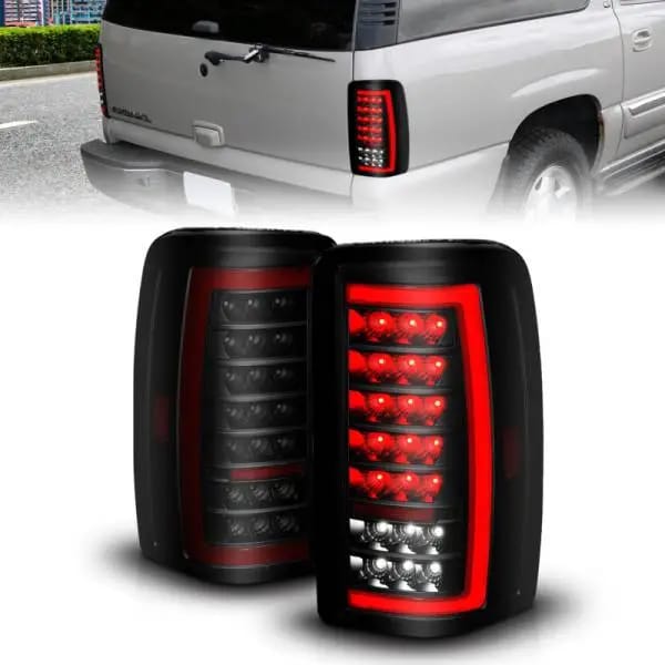 ANZO 00-06 Chevrolet Tahoe / GMC Yukon Full LED Taillights w/ Lightbar Black Housing/Smoke Lens thumbnail 2