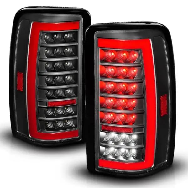 ANZO 00-06 Chevrolet Tahoe / GMC Yukon Full LED Taillights w/ Lightbar Black Housing/Clear Lens thumbnail 8