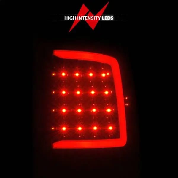 ANZO 09-18 Dodge Ram 1500 Full LED Taillights w/ Sequential Black Housing/Clear Lens thumbnail 7
