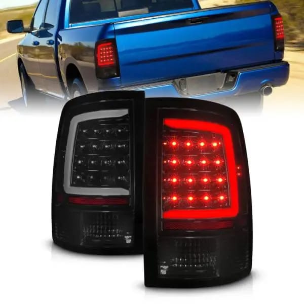 ANZO 09-18 Dodge Ram 1500 Full LED Taillights w/ Sequential Black Housing/Smoke Lens thumbnail 2