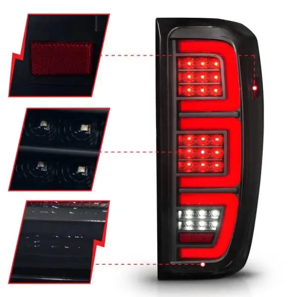 ANZO 19-23 GMC Sierra 1500/2500HD/3500HD Smoke Black Replacement Full LED Bar Tail Light thumbnail 9