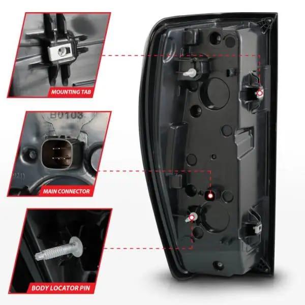 ANZO 19-23 GMC Sierra 1500/2500HD/3500HD Black Replacement Full LED Bar Tail Light thumbnail 6