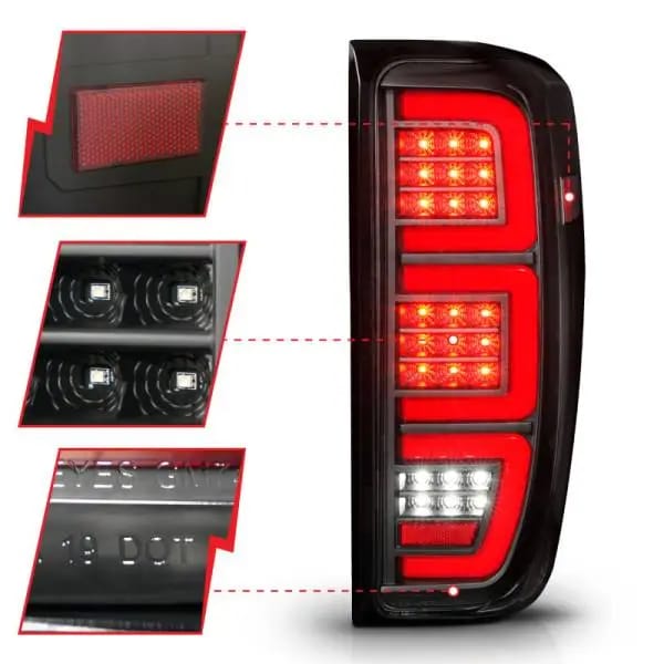 ANZO 19-23 GMC Sierra 1500/2500HD/3500HD Black Replacement Full LED Bar Tail Light thumbnail 9