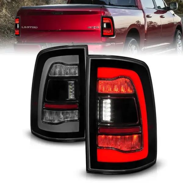 ANZO 09-18 Dodge Ram 1500 Sequential LED Taillights Smoke Black thumbnail 2