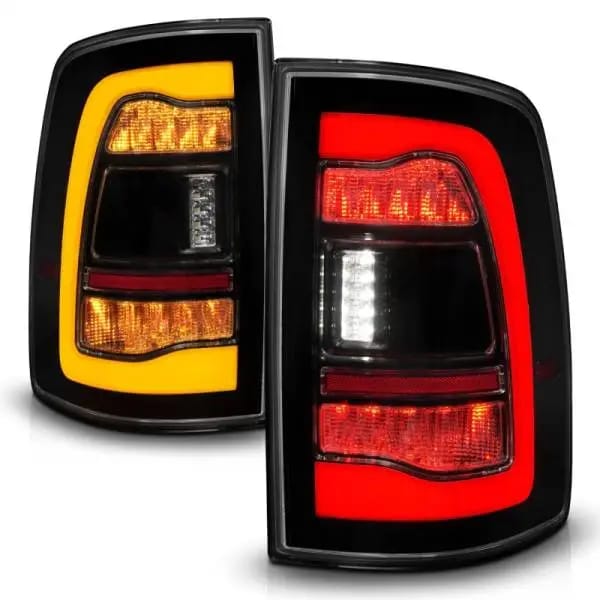 ANZO 09-18 Dodge Ram 1500 Sequential LED Taillights Smoke Black w/Switchback Amber Signal thumbnail 3