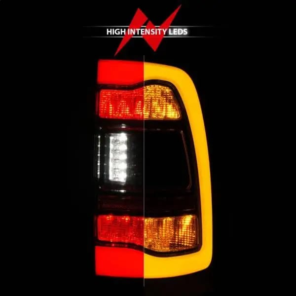 ANZO 09-18 Dodge Ram 1500 Sequential LED Taillights Smoke Black w/Switchback Amber Signal thumbnail 7