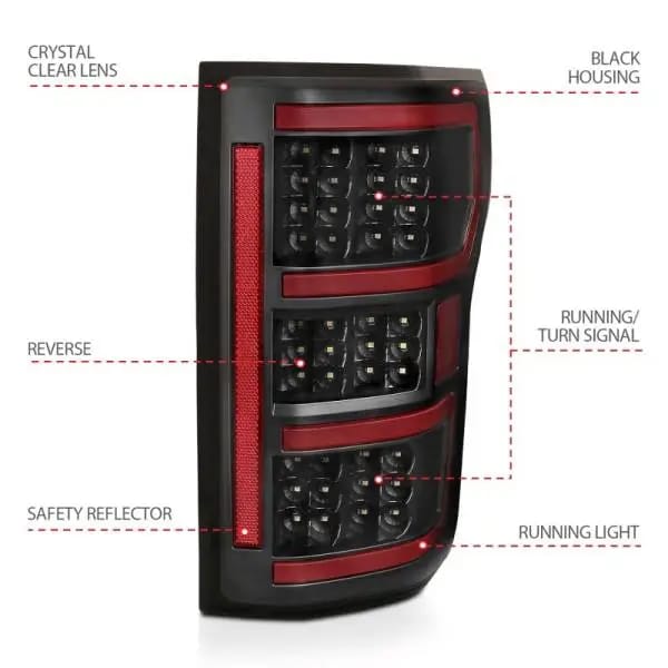ANZO 18-19 Ford F-150 LED Taillights Black thumbnail 5