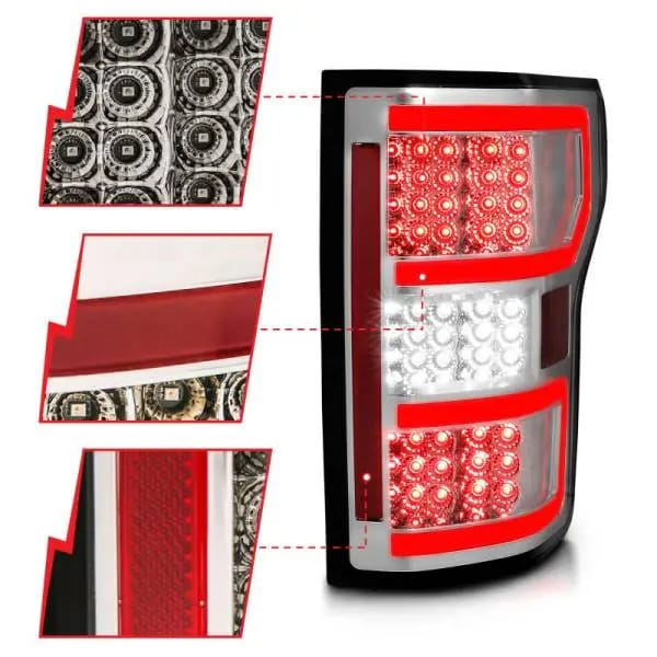 ANZO 18-19 Ford F-150 LED Taillights Chrome thumbnail 3