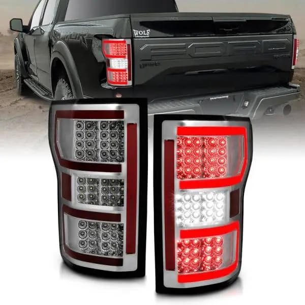 ANZO 18-19 Ford F-150 LED Taillights Chrome thumbnail 5