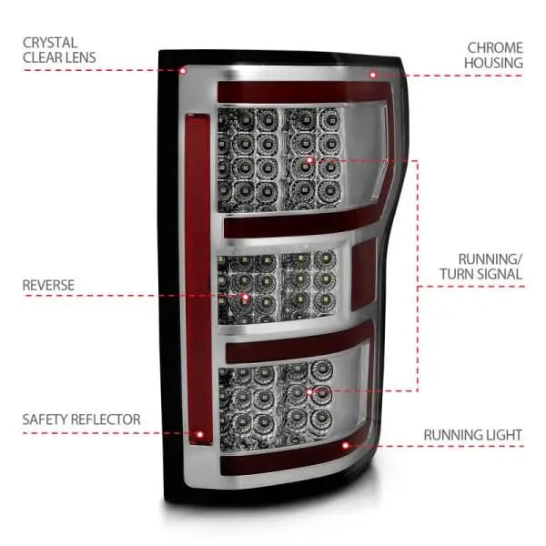 ANZO 18-19 Ford F-150 LED Taillights Chrome thumbnail 11