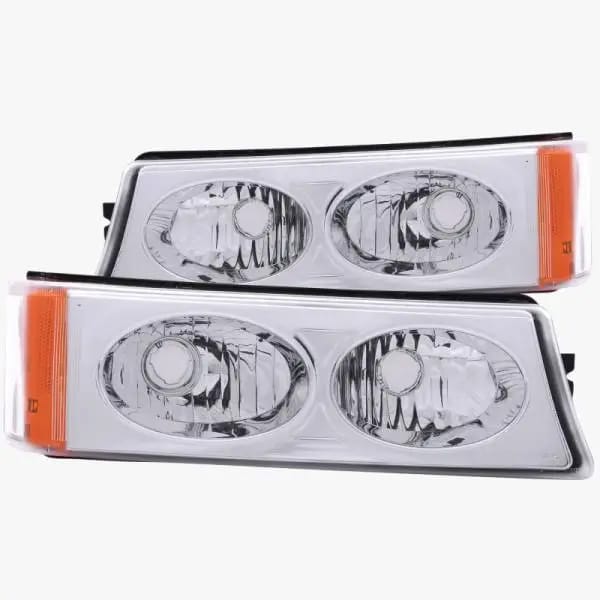 ANZO 2003-2006 Chevrolet Silverado 1500 Euro Parking Lights Crystal thumbnail 2