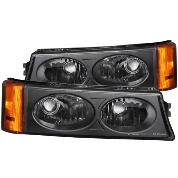 ANZO 2003-2006 Chevrolet Silverado 1500 Euro Parking Lights Black thumbnail 2