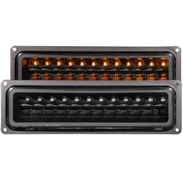 ANZO 1988-1998 Chevrolet C1500 LED Parking Lights Black thumbnail 2