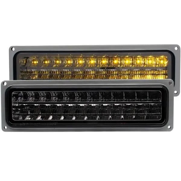 ANZO 1988-1998 Chevrolet C1500 LED Parking Lights Smoke thumbnail 2