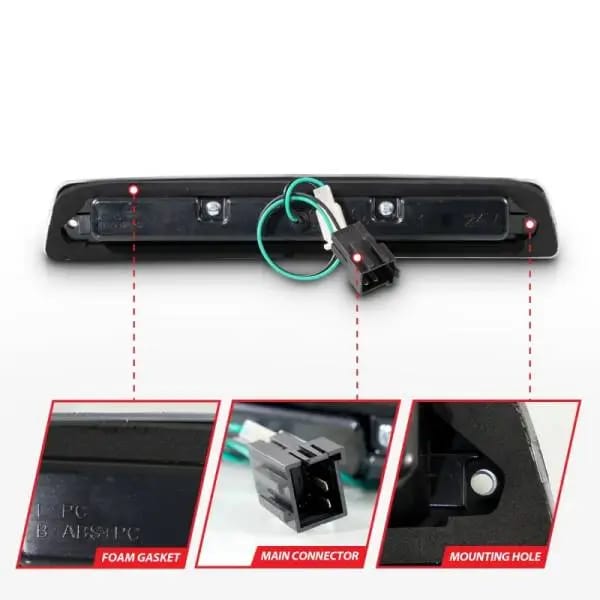 ANZO 1994-2001 Dodge Ram 1500 LED 3rd Brake Light Smoke thumbnail 6