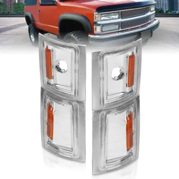 ANZO 1994-1998 Chevrolet Blazer Corner Lights Clear Lens w/ Amber Reflector thumbnail 2