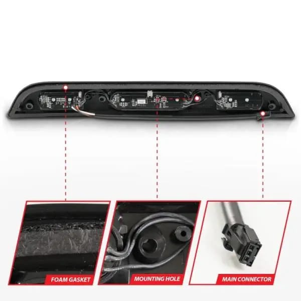 ANZO 15-20 Ford F-250 - F-550 LED Third Brake Light - Black Housing/Clear Lens thumbnail 6