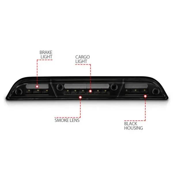 ANZO 15-20 Ford F-150 - F-450 LED Third Brake Light - Black Housing/Smoke Lens thumbnail 11