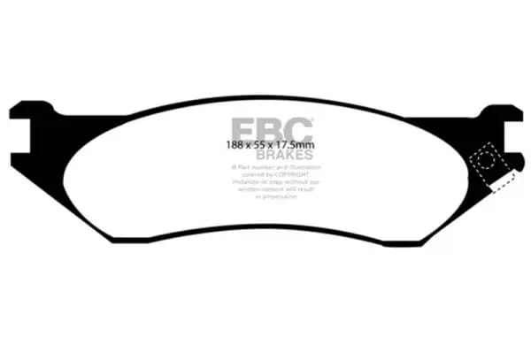 EBC 98-02 Dodge B150 B1500 Cargo 1500 Van 1/2 Ton Yellowstuff Front Brake Pads thumbnail 2