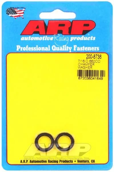 ARP 8740 Chrome Moly 7/16in x .660 x .120 Black Chamfer Washer - 2 Pack