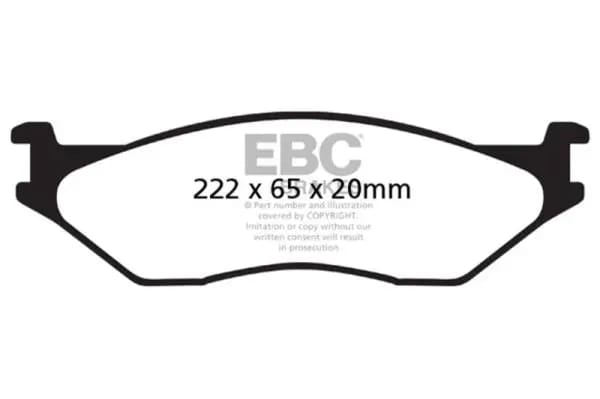 EBC 02-05 Ford Econoline E550 Yellowstuff Front Brake Pads thumbnail 2