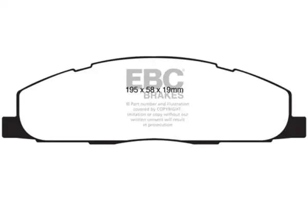 EBC 09-11 Dodge Ram 2500 Pick-up 5.7 2WD/4WD Yellowstuff Rear Brake Pads thumbnail 2
