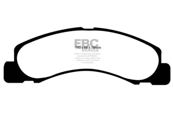 EBC 00-02 Ford Excursion 5.4 2WD Greenstuff Front Brake Pads thumbnail 2
