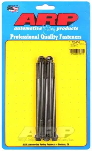 ARP 1/4-20 X 4.750 hex black oxide bolts