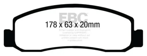 EBC 08-10 Ford F250 (inc Super Duty) 5.4 (2WD) Greenstuff Front Brake Pads