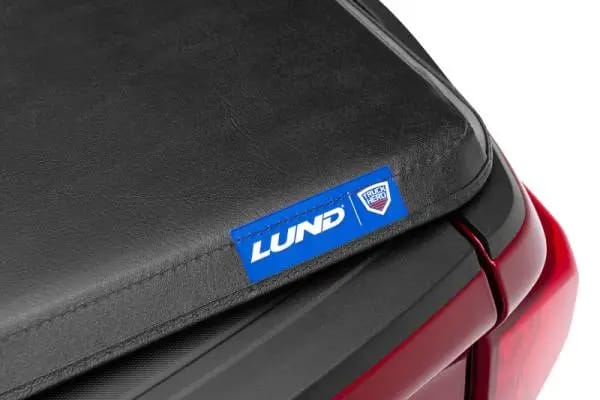 Lund 02-17 Dodge Ram 1500 Fleetside (8ft. Bed) Hard Fold Tonneau Cover - Black thumbnail 7